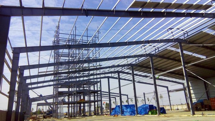 Xây dựng nhà để xe bằng thép kết cấu