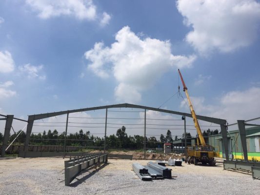 Kết cấu thép nhà công nghiệp 1 tầng