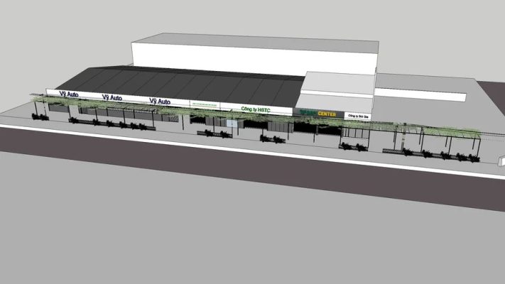 Thiết kế quán cafe tiền chế