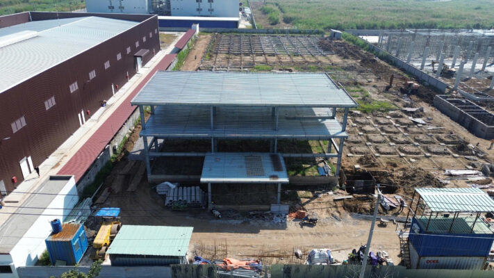 Tổng thể bên ngoài nhà máy thực phẩm