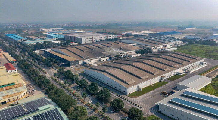 Xưởng gia công cấu kiện thép hiện đại của VTCONS